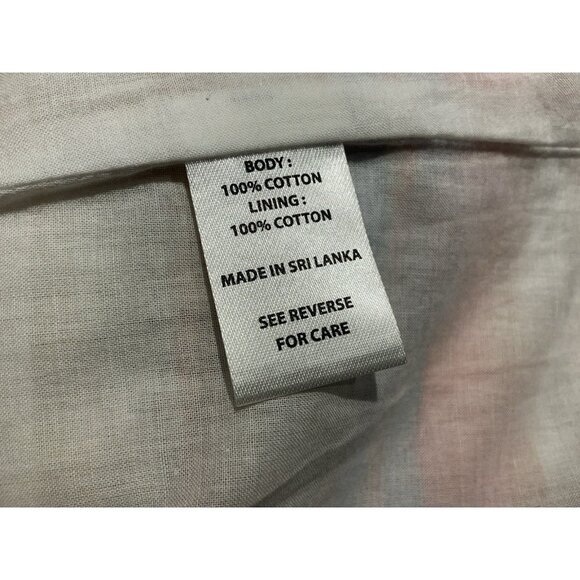 Spartina Dress Size Large Striped VNeck Fringe Embroidery Sleeveless - Picture 7 of 9